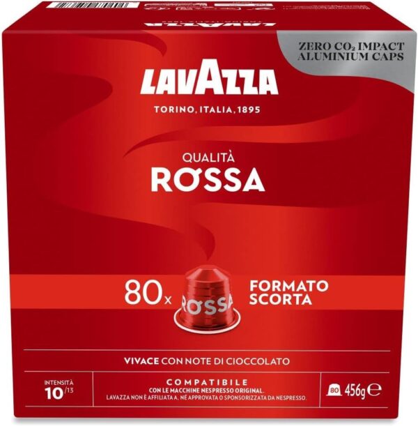 Lavazza CPS Nespresso 80 cps QUALITA ROSSA