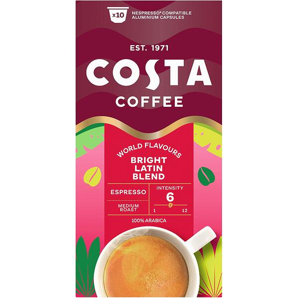 Costa Nespresso 10 Bright Latin Blend Espresso